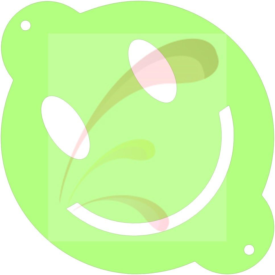 Amazon Com Emoji Smiley Face Cookie Stencil Cake Stencil
