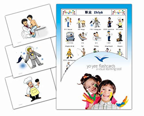 Occupations and Jobs Flashcards in Chinese - Vocabulary Picture Cards