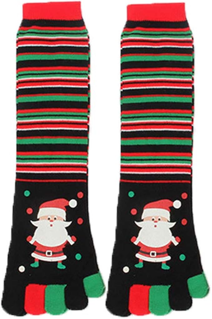 NYKKOLA Christmas Socks Men’s and Women’s Print Cotton Christmas