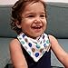 SALE 40% OFF - Baby Bandana Drool Bibs For Boys And Girls, Great For Traveling and Camping with Kids - 4 Pack Gift Set, Absorbent Cotton, 2 Clip Adjustable Snaps, Soft & Comfortable.