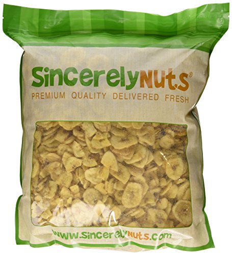 Sincerely nuts banana chips sweetened - insanely delici…