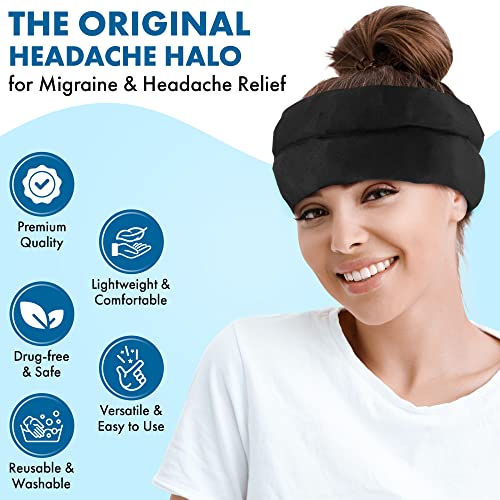 Headache Hat Halo, Migraine and Headache Relief Hat Wrap, Wearable Ice