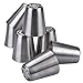 Acacia Place Russian Piping Tips Large Flower Cake/Cupcake Stainless Steel Decorating Icing Nozzles with Reusable Silicone Pastry Bag 8pc Set Plus Bonus Leaf Tip