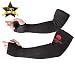 Kevlar Sleeves Arm Protection Sleeves with Thumb Hole, Easylife [18" Inch Long, 9"-14" Wide] Safety Arm Guide Cut, Heat Resistant Protective Mechanic Sleeves for Men, Women 1Pair - Black [Newest 2019] primary