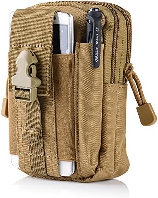 Tactical Molle Waist Bags Tactical Molle Pouch EDC Utility Gadget Belt Waist Bag Pocket Organizer with Cell Phone Holster Holder for iPhone Xs max Samsung Galaxy S9 S8 S7 Huawei Meta20 and More