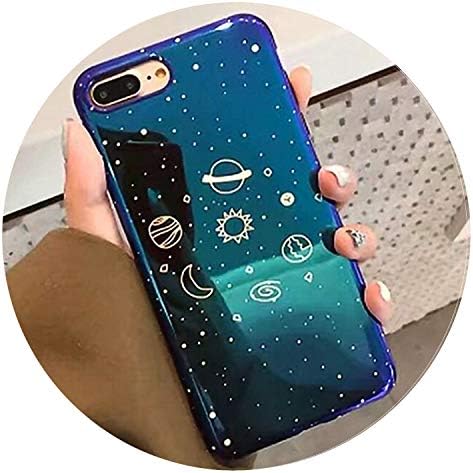 Universe Planet Case for iPhone Xs XR XS Max X 8 7 6 6S Plus Retro Fashion Cartoon Phone Back Cover Cases Gift,1,for iPhone XR