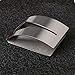 SUMAJU 2 Pieces Self Adhesive Stainless Steel Modern Silver Towel Hooks, 2 Hooks, 2.5 lbs Max Weight, Rust Resistant, Wall Mount, Kitchen & Bathroom