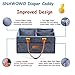 Baby Diaper Caddy, Nursery Diaper Tote Bag, Large Portable Car Travel Organizer, Boy Girl Diaper Storage Bin for Changing Table, Baby Shower Gift Basket, Newborn Registry Must Haves, 15