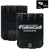 Kaico PSx Mem Card PS1 Memory Card with 512MB Micro SD Card - High Speed Game Memory Card for PS1 & PS One Console - Supports Firmware Upgrade and Saves Game Data – Supports FreePSXBoot