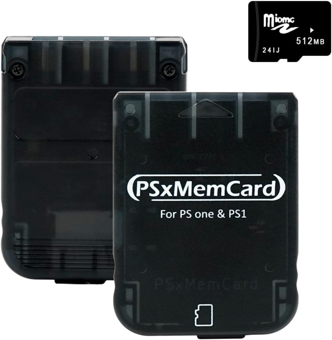 Kaico PSx Mem Card PS1 Memory Card with 512MB Micro SD Card - High Speed Game Memory Card for PS1 & PS One Console - Supports Firmware Upgrade and Saves Game Data – Supports FreePSXBoot