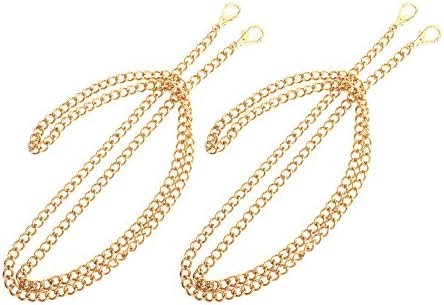 ONBLUE 47" Purse Replacement Chain Gold Plating Tone 8MM Metal Chain for Clutch Wallet Shoulder Crossbody Bag (8MM Gold 2PCS)