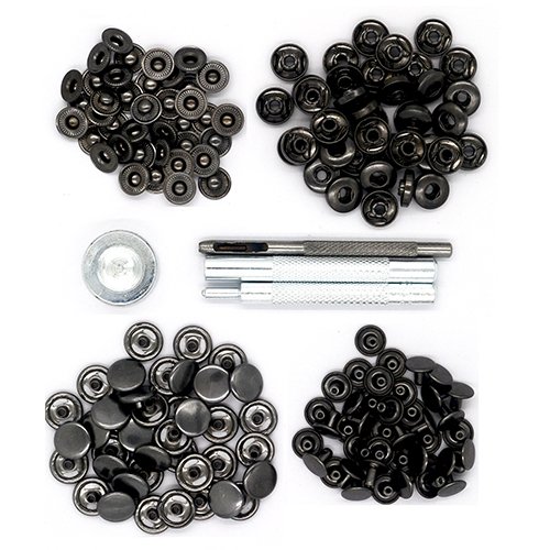 Buy Discount CrazyEve Leathercraft Gunmetal Copper Press Studs Snap Fasteners Poppers Sewing Clothin...