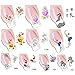 30pcs Christmas Nail Art Sticker Xmas Snowflakes Winter Designs Nail Decals Water Transfer for Women Teens Kid DIY Nail Decoration