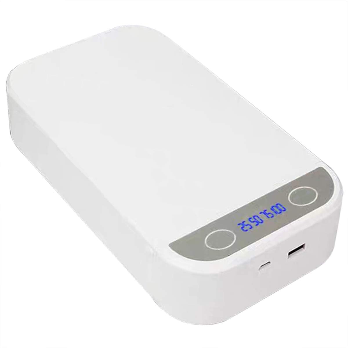 Camidy Portable UV Sterilizer Cellphone Face Mask Disinfection Box with USB Cable Dual UV Lights