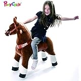 Smart Gear Pony Cycle Chocolate, Light Brown, or Brown Horse Riding Toy: 2 Sizes:  World's First Simulated Riding Toy for Kids Age 3-5 Years Ponycycle Ride-on Small