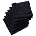 DII Basic Terry Collection Solid Windowpane Dishcloth Set, 12x12, Black, 6 Piece
