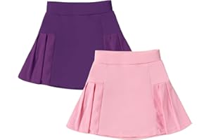 Neutocd Girls Tennis Skirt Skorts for Girls High Waisted Athletic Pleated Skirts with Shorts for Golf Pickleball Running