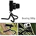 LSoug Universal Compact Tripod Stand - Remote Included - Flexible Octopus Cell Phone Camera Selfie Stick Tripod Mount for Smartphone / Digital Camera / GoPro Hero