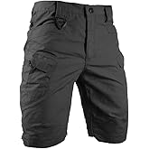 HYCOPROT Men's Tactical Cargo Shorts Waterproof Lightweight Work Short Quick Dry Military Multi Pockets Ripstop for Hiking