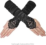 mefound 1920s Flapper Costume Accessories Set Gatsby Headband Gloves Necklace view 3
