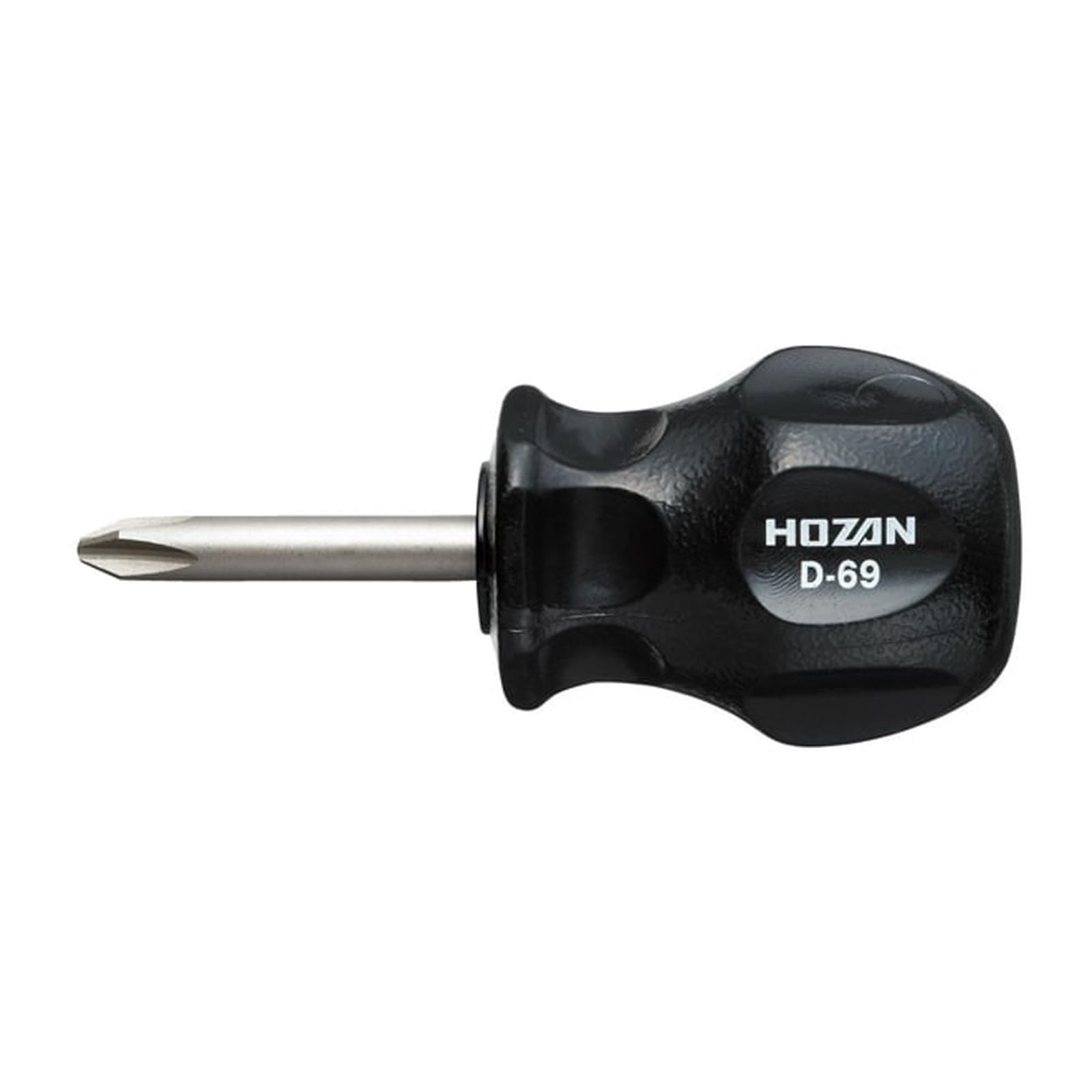 Hozan D-69 Stubby Screwdriver, Jis +2