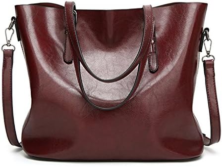 Women's Tote PU Leather Tote Bag Shoulder Bag Soft Shoulder Bag Wallet Messenger Bag Tote Purse Tote Purse Greased Leather Vintage Style Soft Leather Work Tote Large Shoulder Bag