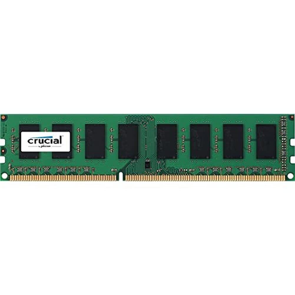 Crucial CT51264BD160BJ 4 GB (DDR3L, 1600 MT/s, PC3L-12800, Single Rank, DIMM, 240-Pin) Memory, Green