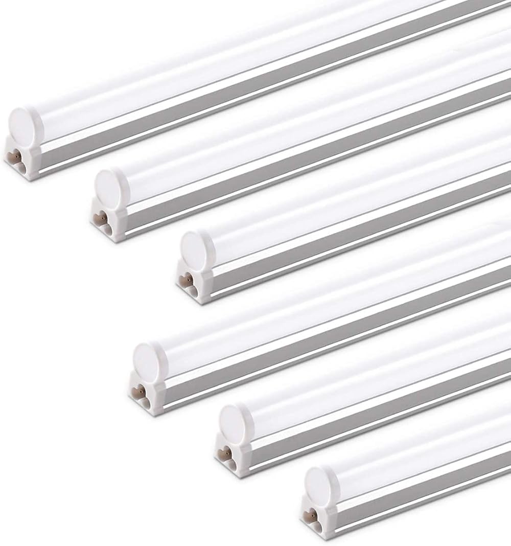 Barrina T5 4ft LED Batten Light 4000K Cool White 2200lm 20W 6 Pack