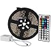 SUPERNIGHT 16.4Ft 5050 Waterproof 300leds Light Strip,RGB Color Changing Kit Adhesive Tape with 44 Key Remote Control and 12V DC 5A Power Supply
