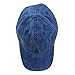 DALIX Mens Pigment Dyed Washed Cotton Cap - Adjustable Hat 6 Panel Unstructured (Heavy Washed Navy Blue)