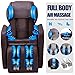 OOTORI Full Body Massage Chair, Zero Gravity & Air Massage Foot Roller Shiatsu Recliner, with Heater and Vibrating Brown