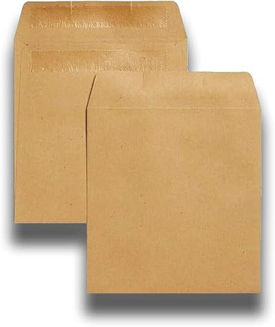 Indigo Brown Manilla Self-Seal Wage Envelopes 102x108mm Sage Compatible Pack 200