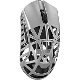 SMACKAPE WLMOUSE Beast X Pro Ultra-Light 39g Magnesium Gaming Mouse, PAW3950 HS Sensor, 8K Polling Rate, 30000 DPI,OM &amp; TTC Switches, Customizable Side Panels.(Silver(OM Switch-Side Slits))