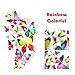 36 Pack 3D Butterfly Refrigerator Magnets, Fridge Magnets, Removable DIY Butterflies Refridgerator Decoration Wall Stickers (Rainbow-36)