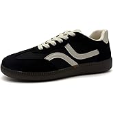 ZeroRun Women's Fashion Sneakers Retro Tennis Shoes Women Lace-up & Slip-on Casual Sneakers for Women Anti-Slip Rubber Sole Suitable for Walking, Tennis, Casual Office Wear, and All-Day Comfort