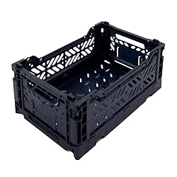 AYKASA Collapsible Storage Bins, Plastic Crate for