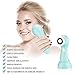 Facial Cleanser Brush, 3 in 1 Electric Rotating Facial Cleansing Brush USB Rechargeable Sonic Face Cleaners Scrubber SPA Skin Care Tool Beauty Instrument (Blue)