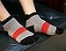 UBUMO Women's Solid 2 Toe Flip Flop Tabi Socks Geta Ankle Cotton 5/6 Pairs