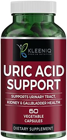 KLEENIQ ® Uric Acid Support – Supports Normal Kidney Function &amp; Uric Acid Levels – with Citric Acid, Celery, Tart Cherry, Green Coffee Bean, Milk Thistle, Pomegranate, Turmeric and More