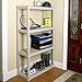 Sterilite 01648501 4-Shelf Unit with Light Platinum Shelves and Legs