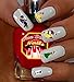 Beauty and the Beast V2 clear waterslide nail art decals (Tattoo). Set of 52.