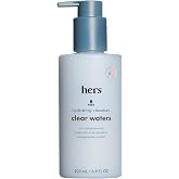 hers Clear Waters Hydrating Facial Cleanser, Hyaluronic Acid, 6.8 Fl Oz | Hyaluronic Acid, Squalane, and Green Tea Extract, Hydrating Face Wash for All Skin Types, pH Balanced, Paraben-Free, Vegan