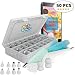 Baker's Dozen Premium Cake Decorating kit 50pcs.Cake Decorating Supplies/Baking Supplies-36pc Piping Tips(unnumbered),Silicone pastry bag,Icing tips Coupler,BONUS x10 Piping Bags,eBook Cake Decorating
