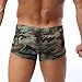 L'ASHER Men’s Sexy Camouflage Military Low Rise U Pouch Underwear Boxer Brief
