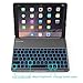Favormates Keyboard Case for iPad 2018 (6th Gen) - iPad 2017 (5th Gen) -iPad Air 1 - Thin & Light - Aluminum Alloy - Wireless/BT - Backlit 7 Color - iPad Case with Keyboard (only for 9.7 inch ipad)