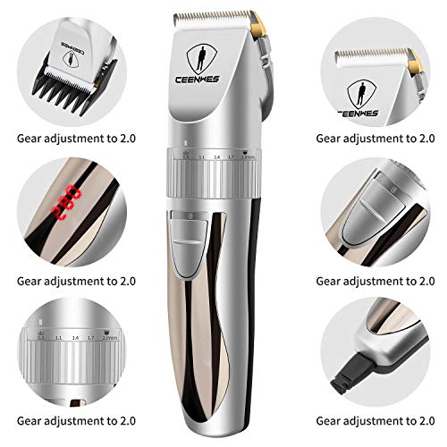 Ceenwes Hair Clippers Professional Cordless Quiet Hair Trimmers