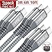 USB C to USB C Cable [3Pack 10ft+6.6ft+3.3ft] 3.0A,AviBrex USB Type C Fast Charger Cable Nylon Braided Charging Cord for Samsung Galaxy Note 10, Google Pixel 2/3/3a XL, MacBook, iPad pro 2018 (Grey)