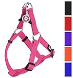 No Pull Dog Harness Adjustable Basic Nylon Step in Puppy Vest Outdoor Walking Chest Girth 15.6