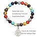 17 MILE 7 Chakra Healing Natural Colorful Stone Yoga Gemstone Bracelet Tree of Life Charm Gifts for Women and Girls