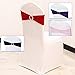 2013newestseller 50PCS Spandex Chair Sashes Bows Elastic Chair Bands with Buckle Slider Sashes Bows for Wedding Party Ceremony Reception Banquet Decorations (Red)